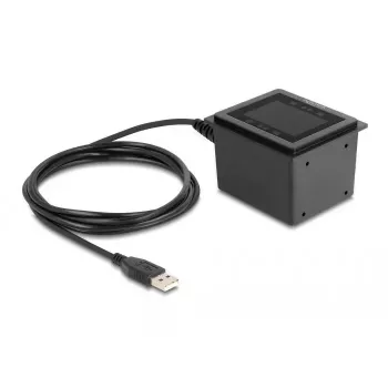 DeLOCK USB svītrkodu skeneris 1D un 2D, vadu, stacionārai uzstādīšanai