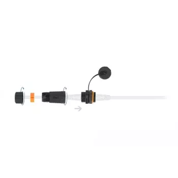 Savienotājs RJ-45/RJ-45 DeLOCK 86700 Melns Oranžs