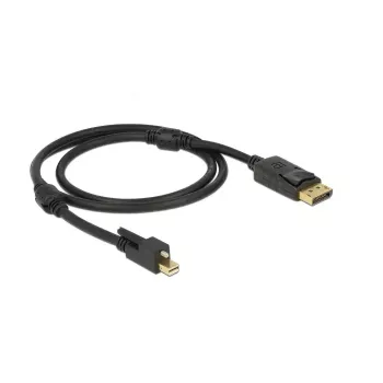 DeLOCK 83721 Mini DisplayPort kabelis 1m Melns