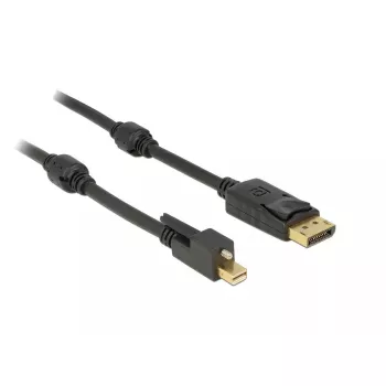 DeLOCK 83721 Mini DisplayPort kabelis 1m Melns