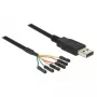USB kabelis DeLOCK 1.8m USB2.0-A/TTL 6-pin Melns