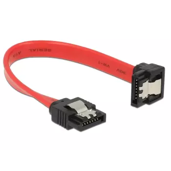 SATA kabelis DeLOCK 83976 0.1 m 7-pin Melns Sarkans