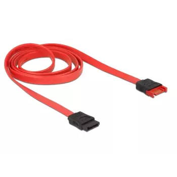 SATA kabelis DeLOCK 83956 1 m SATA 7-pin Melns Sarkans