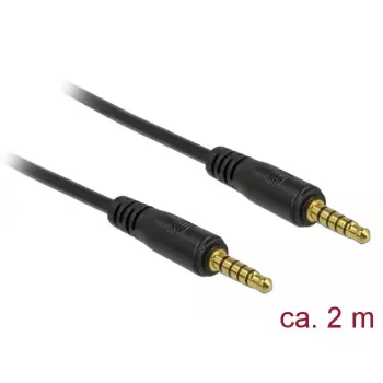 Audio kabelis DeLOCK 85697 2m 3.5mm Melns