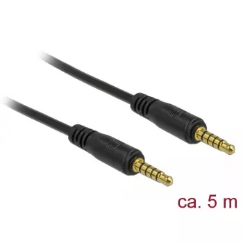 Audio kabelis DeLOCK 85699 5m 3.5mm Melns
