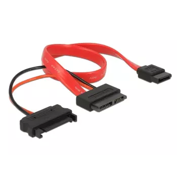 SATA kabelis DeLOCK 0.3m Sarkans