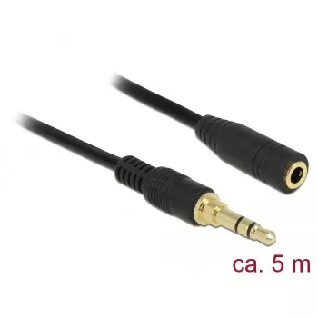 Audio kabelis DeLOCK 85590 5m 3.5mm Melns