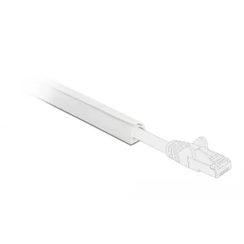 Kabeļu kanāls DeLOCK 20718, 12 mm, balts, pašlīmējošs