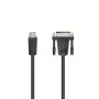 Hama 00205018 video kabeļa adapteris 1,5 m HDMI A tipa (standarta) – DVI-D melns