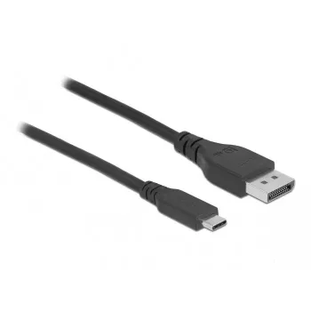 DeLOCK Bidirectionāls USB Type-C uz DisplayPort kabelis 8K 60 Hz 0.5 m