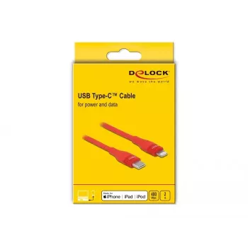 Datu un uzlādes kabelis USB Type-C uz Lightning DeLOCK 86635