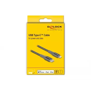 Datu un uzlādes kabelis USB Type-C uz Lightning DeLOCK 86631