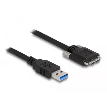 DeLOCK USB 3.0 Type-A vīrišķais uz Micro-B vīrišķais kabelis 1m 5 Gbit/s