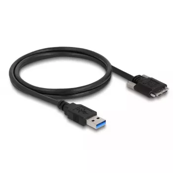 DeLOCK USB 3.0 Type-A vīrišķais uz Micro-B vīrišķais kabelis 1m 5 Gbit/s