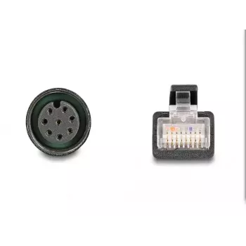 DeLOCK M12 adaptera kabelis A-kodēts 8-pin sievišķais uz RJ45 vīrišķo 50 cm