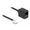 DeLOCK telefona kabelis RJ11 spraudnis - RJ45 ligzda, melns, 3 m