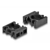 Kabeļa turētājs DeLOCK 60483 15,8 mm melns 8 gab.