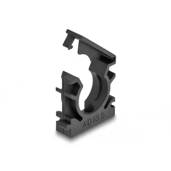 Kabeļa turētājs DeLOCK 60484 18.5 mm melns 8 gab.