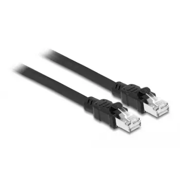 DeLOCK RJ45 Cat.6A F/UTP tīkla kabelis 2m Melns