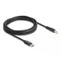 DeLOCK lādēšanas kabelis klēpjdatoram USB Type-C vīrietis uz 5.5 x 2.5 mm vīrietis 1.5 m 20V