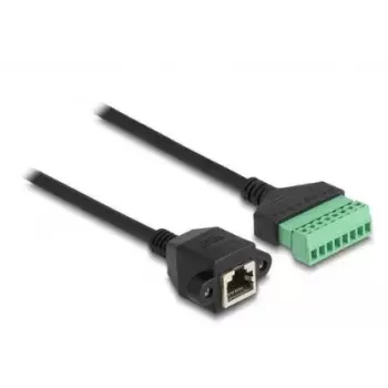 DeLOCK RJ45 kabelis Cat.6 sievišķais uz spaiļu bloka adapteri 30 cm
