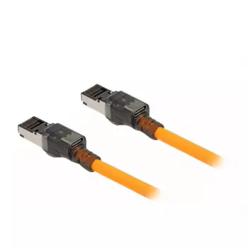 Tīkla kabelis DeLOCK RJ45 USB Type-C 5m Cat6A Oranžs