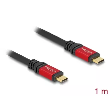 USB kabelis DeLOCK 80090 Type-C vīriešu/vīriešu 5 Gbps 1 m PD 3.0 100 W E-Marker