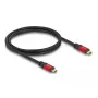 USB kabelis DeLOCK 80090 Type-C vīriešu/vīriešu 5 Gbps 1 m PD 3.0 100 W E-Marker