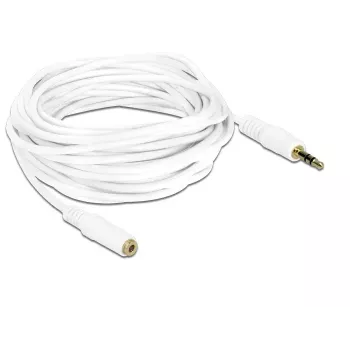 Audio pagarinātāja kabelis 3.5mm M-F DeLOCK 83771 5m Balts