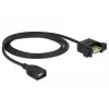 USB kabelis DeLOCK 85460 USB 2.0 1m Melns