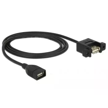 USB kabelis DeLOCK 85460 USB 2.0 1m Melns