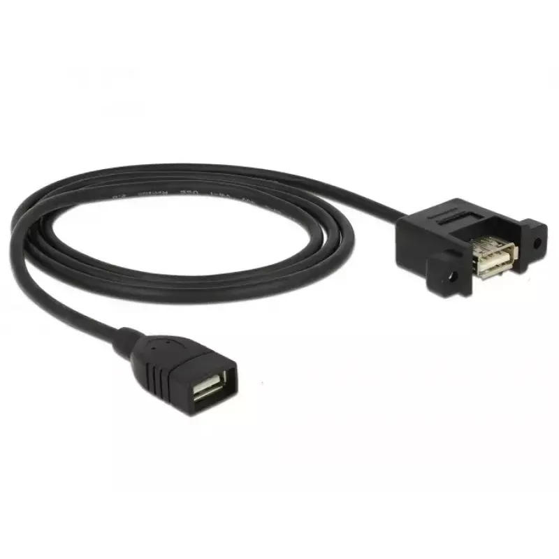 USB kabelis DeLOCK 85460 USB 2.0 1m Melns