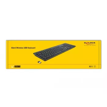 DeLOCK 12004 Home USB QWERTZ Vācu Melna tastatūra
