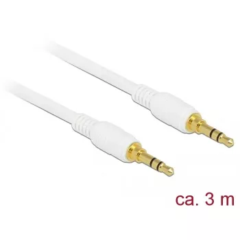 Audio kabelis DeLOCK 85552 3m 3.5mm Balts