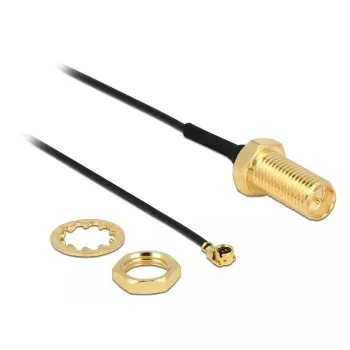 Koaksiālais kabelis DeLOCK 89471 0,1m RP-SMA MHF/U.FL-LP-068
