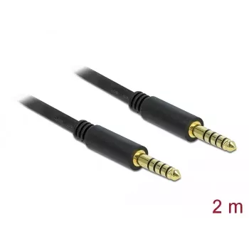 Audio kabelis DeLOCK 85792 2m 4.4mm Melns