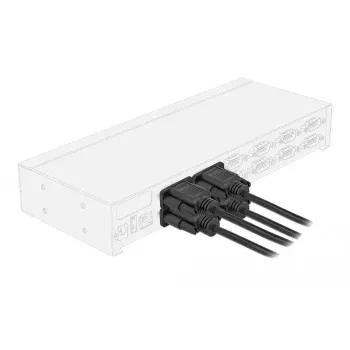 Seriālais kabelis DeLOCK 86573 Melns 1m RS-232 Sub-D9