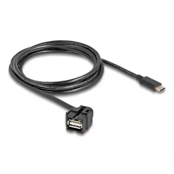 DeLOCK Keystone modulis USB 2.0 A ligzda uz USB Type-C spraudni 250° 1,5m