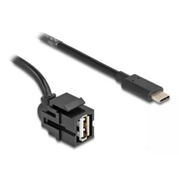 DeLOCK Keystone modulis USB 2.0 A ligzda uz USB Type-C spraudni 250° 1,5m