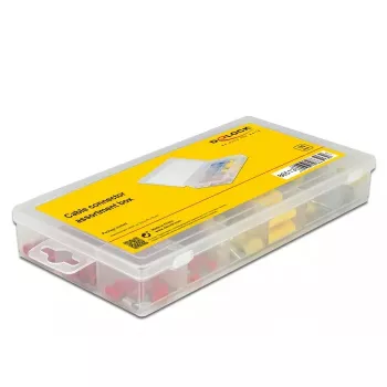Vadu savienotāju komplekts DELOCK 86513 — izolēti elektriskie savienotāji, 170 gab., zils/sarkans/dzeltens