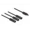 Sadalītāja kabelis DeLOCK DL4 Solar Splitter Cable 1 x sievišķā uz 3 x vīrišķo 35 cm melns