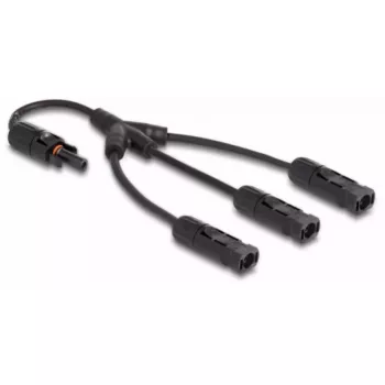Sadalītāja kabelis DeLOCK DL4 Solar Splitter Cable 1 x sievišķā uz 3 x vīrišķo 35 cm melns