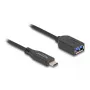 DeLOCK USB kabelis 10 Gbps Type-C vīrietis uz Type-A sieviete 50 cm