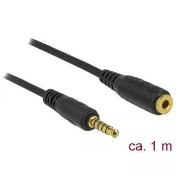 Audio kabelis 3.5 mm DeLOCK 85701 1 m Melns