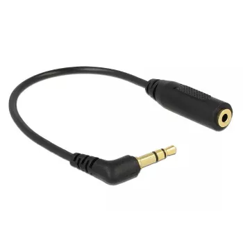 Audio kabelis DeLOCK 0.17m 2.5mm/3.5mm Melns