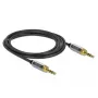 Audio kabelis DeLOCK 85785 1m 3.5mm Melns Pelēks
