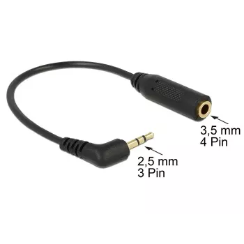 Audio kabelis DeLOCK 0.17 m 2,5 mm / 3,5 mm