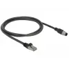 Tīkla kabelis DeLOCK 84922 RJ-45 M12 Cat5e 1 m Melns