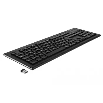 Bezvadu tastatūra DeLOCK 12671 Office RF QWERTZ Vācu melna