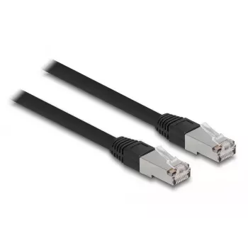 DeLOCK RJ45 Cat.6A 3m melns tīkla kabelis
